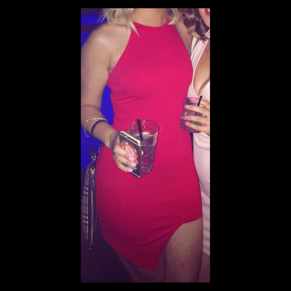 red dress